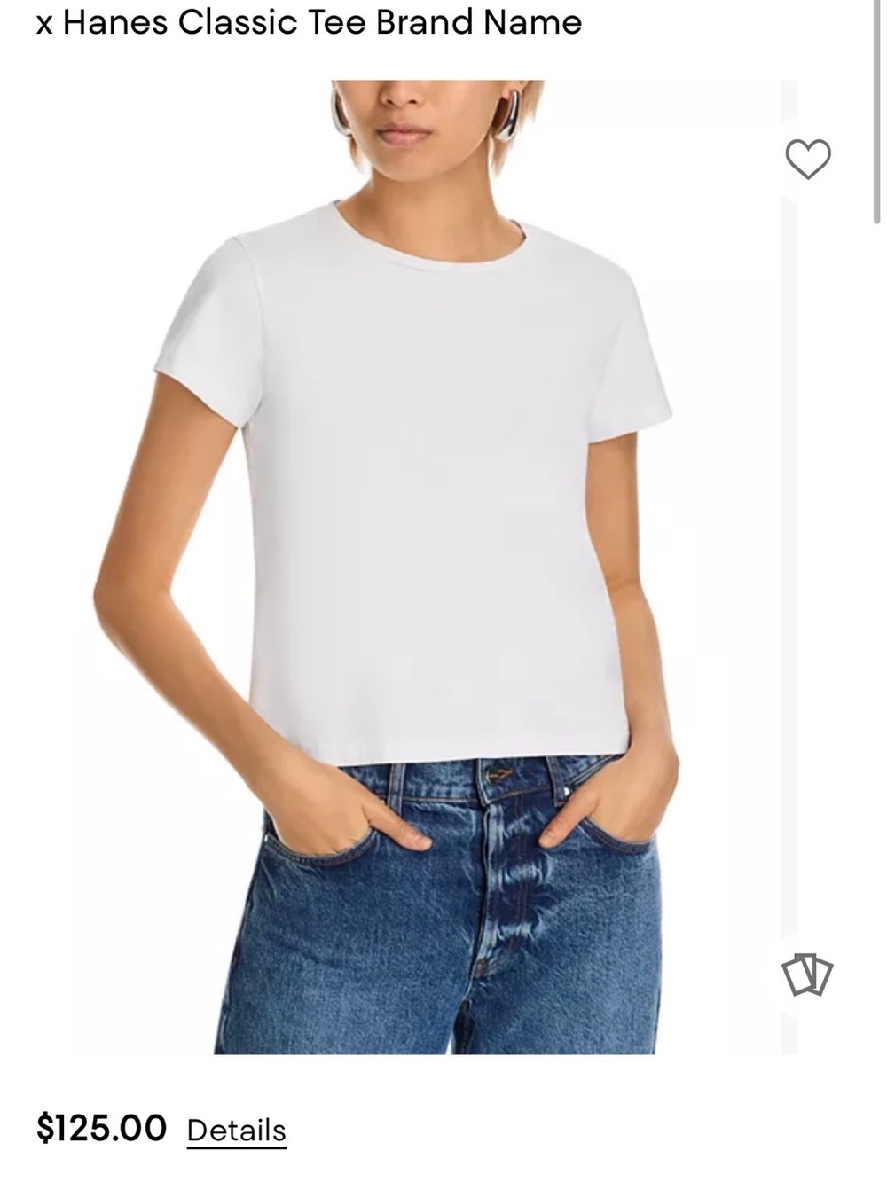 The RE/DONE x Hanes Classic White Tee